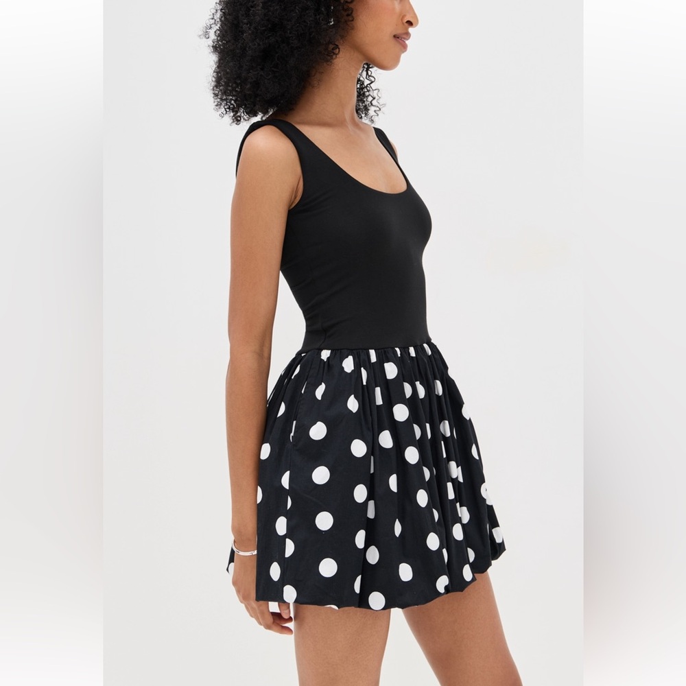 Black and White Polka Dot Mini Dress